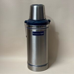 Western Field Stainless Steele, 2qt 64oz Thermos with Handle